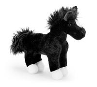 Zappi Co Andrew the Black Horse Plush Toy - Soft Stuffed Animal - 20cm Horse Teddy for kid boys girls