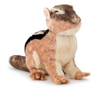 Zappi Co Caleb the Chipmunk Plush Toy Chippy (29cm) Cheek-Pouched Chum - Soft, Cuddly, 100% Recycled - Adorable Acorn Lover