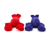 Zappi Co Children's Soft Cuddly Plush Toys Set Animal - Perfect Soft Snuggly Playtime Companions for Children (23cm / 9") Lobster Red + Lobster Blue