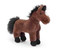 Zappi Co Chris the Dark Brown Horse Plush Toy - Soft 20cm Stuffed Animal - Horse Teddy Gift for Kids