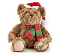 Zappi Co Christmas Xmas Classic Soft Bear (28-30 cm) Congrats Childrens Stuffed Soft Cuddly Safari animals Collection Plush Teddy New Born Child First kid