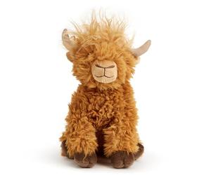 Zappi Co Harmony the Highland Cow Plush Toy (20cm) Hairy Coo Shaggy Friend - Soft, Cuddly, 100% Recycled - Charming Scottish Souvenir