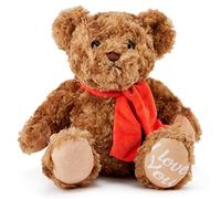 Zappi Co I Love You Valentine's Day Bear (28-30 cm) - Soft Plush Romantic Teddy for Loved Ones, the Perfect Valentine Day Gift for Girlfriends Boyfriends loved ones