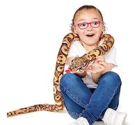 Zappi Co Kids Stuffed Soft Cuddly Plush Snake Toy-Part of Safari Animals Collection, Perfect for Kids (180 cm Length)(Burmese Python)