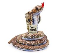 Zappi Co Kids Stuffed Soft Cuddly Plush Snake Toy - Part of Safari Animals Collection: Realistic and Lifelike, Perfect for Kids(Cobra)