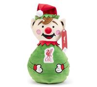Zappi Co Liverpool FC Elf Plush Toy - Squishy cuddly Christmas Elf shelf buddy decoration (25cm height) Festive decor, stocking fillers for supporters of The Reds