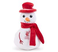 Zappi Co Liverpool FC Snowman Plush Toy Squishy cuddly Christmas Frosty snowman decoration (25cm height), red white. Festive decor, stocking fillers supporters of The Reds
