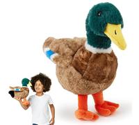 Zappi Co Mallard Duck Plush Toy (30cm) - Bright, Cuddly Duck, Eco-Friendly, Ideal for Children's Imaginary Pond Play, Made from 100% Recycled Material