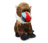 Zappi Co Mandrill Plush Toy (30cm) - Vibrant, Soft Monkey, Eco-Friendly, Ideal for Children's Tropical Explorations, Made from Recycled