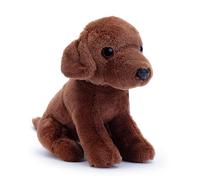 Zappi Co Palm Pups Coco the Chocolate Labrador Dog Plush Toy (15cm) - Choco Lab - Soft, Cuddly, 100% Recycled - Perfect Puppy Cuddle Mate