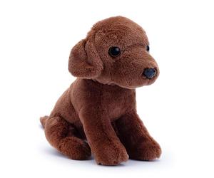 Zappi Co Palm Pups Coco the Chocolate Labrador Dog Plush Toy (15cm) - Choco Lab - Soft, Cuddly, 100% Recycled - Perfect Puppy Cuddle Mate