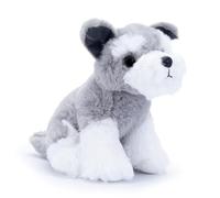 Zappi Co Palm Pups Schnauzer Dog Plush Toy (15cm) - Schnauzie Pup - Soft, Cuddly, 100% Recycled - Dapper Little Dog Friend
