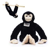 Zappi Co Plush Hanging Chimp Monkey with Velcro on Paws and Feet - Soft Plush Toy, Chimpanzee- For Kids Boys Girls Cuddly Plush Toy - Perfect Cuddly Gift for Kid - 48 cm Long