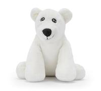 Zappi Co Polar Bear Plush Toy (15cm) -100% Recycled Eco-Friendly Soft Cuddly Stuffed Animal for Newborn, Baby, Infant