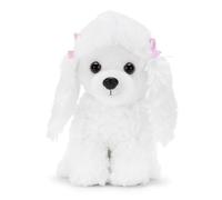 Zappi Co Sara the Poodle Plush Toy Dog (22cm) Poodle Princess - Soft Cuddly Recycled - Curly Classy Companion