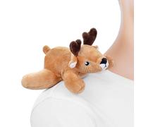 Zappi Co Shoulder Mates Deer Plush Magnet Stuffed Animal Toy, Cute Plushies Gift for Kids & Teens, Costume Accessory Shoulder Pals