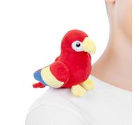 Zappi Co Shoulder Mates Pirate Parrot Plush Magnet Stuffed Animal Toy, Fancy Dress Costume Accessory Shoulder Pals, Cute Plushies Gift Present for Bird Lovers & Teens
