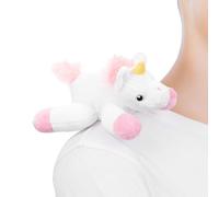 Zappi Co Shoulder Mates Unicorn Plush Magnet Stuffed Animal Toy, Fancy Dress Costume Accessories Shoulder Pals, Cute Plushies Gift Present for 3-8 Year Old Girls