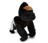 Zappi Co Silverback Gorilla Plush Toy (32cm) - Mighty, Gentle Jungle Plush, Eco-Friendly, Hit with Young Animal Enthusiasts, 100% Recycled