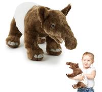 Zappi Co Tapir Plush Toy (35cm) - Exotic, Soft Stuffed Animal, Eco-Friendly, Perfect for Young Wildlife Fans, 100% Recycled