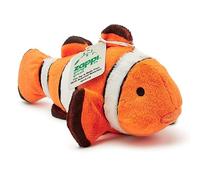 Zappi Co Ultra Soft Clown Fish Plush Toy (22 cm Length) - 100% Recycled, Eco-Friendly, Newborn Gift, Realistic Lifelike