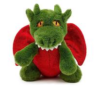Zappi Co Ultra Soft Green Dragon Plush Toy (21cm Height) - 100% Recycled, Eco-Friendly, Newborn Gift, Realistic Lifelike