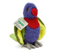 Zappi Co Ultra Soft Rainbow Lorikeet Plush Toy (21 cm Length) - 100% Recycled, Eco-Friendly, Newborn Gift, Realistic Lifelike