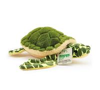 Zappi Co Ultra Soft Turtle Plush Toy (33cm Width) - 100% Recycled, Eco-Friendly, Newborn Gift, Realistic Lifelike