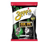 Zapp's New Orleans Evil Eye Flavoured Kettle Potato Chips 20oz (580ml) - Pack of 25, Crispy Chips with a Touch of Spiciness, Perfect Snack to Go Gluten Free
