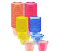 Zappy 150 Count Assorted Colors Disposable Plastic Party Bomber Shot Glasses 150 Ct Assorted Colors