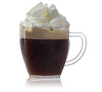 zappy Square 2 Oz Mini Coffee Espresso Cups Cappuccino Cups Mugs 24 Ct Small Dessert Shot Glasses Espresso Shot Glasses Party Wedding Cups Disposable Plastic Mug (Clear)