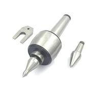 ZAPTON CNC Precision Long Spindle Live Revolving Center, Morse Taper MT4 with Interchangeable Tips High Accuracy Under10 Microns Runout Lathe Turning