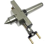 ZAPTON MT2 Introducing The Taper Turning Attachment With Revolving Live Center For 2MT Lathe Machines | for Off-setting Lathe's Tailstock| Hardened Point | 2 Handle Rotational | Precise 0.75mm