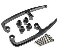 ZAPYVET 1 Set CNC Aluminum Motorcycle Passenger Rear Grab Bar Rear Seat 2017 2018 Rear Grab Bars Motorcycle Rear Grab Bar(Titanium)
