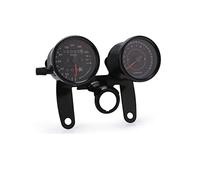 ZAPYVET 1Set Black Universal Motorcycle Speedometer Odometer Gauge 0 | 160 Km/h 13000 Rpm LIGHT Backlight Tachometer Instrument