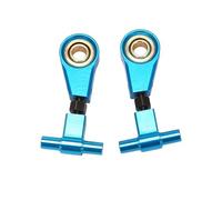 ZAPYVET 2 Pairs Aluminum Alloy Adjustable Front Upper Suspension Arms And Rear Swing, for Tamiya, for TT02 Rc Car Suspension Arm Link(Blue)
