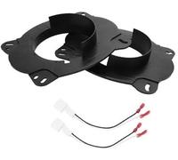 ZAPYVET 2 Set Speaker Spacer Ring Tweeter Adapter, for Toyota, Camry 2002-2017 Waterproof, for 6.5#39;#39; ABS Black Front Speaker Spacer Ring