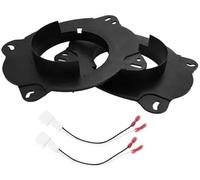 ZAPYVET 2 Set Speaker Spacer Ring Tweeter Adapter, for Toyota, Camry 2018-2023 Waterproof, for 6.5#39;#39; ABS Black Front Speaker Spacer Ring