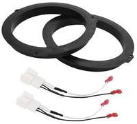ZAPYVET 2 Set Speaker Spacer Ring Tweeter Adapter, ford, Escape 2012-2022 Waterproof, for 6.5#39;#39; ABS Black Front Rear Speaker Spacer Ring