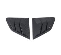 ZAPYVET 2PCS Car Rear Window Louvers Shutters Cover Trim, for NISSAN, for Qashqai, for J11 2015-2020 Accessories Styling ABS Black Car Louver Cover(Carbon Fiber Grain)