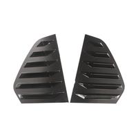 ZAPYVET 2PCS Car Rear Window Shutter Cover Trim, for VW, for Golf 6, for 7, for .5 MK7 GTI GTD R MODELS Louver Side Vent Car Louver Cover(Matte Black 8)