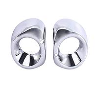 ZAPYVET 2Pcs Chrome Front Fog Light Foglight Lamp Cover Trim, for, for Mitsubishi, Outlander 2013 2014 Fog Light Trim