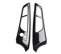 ZAPYVET 2Pcs, for Veloster 2011-2017 Carbon Fiber Interior Inner Door Handle Cover Trim Panel Strip Decoration Car Door Handle Trim