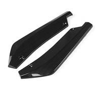ZAPYVET 2PCS Universal Carbon Fiber Look/Black Car Rear Bumper Lip Diffuser Splitter Canard Spoiler Protector, for Benz, for BMW, for Ford Car Rear Wing Lip Spoiler(Carbon Fiber Look)
