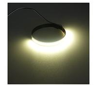 ZAPYVET 2Pcs Universal Motorcycle Turn Signal Light 12V LIGHT Strip Light Lamp, For Harley, 45m-70mm Amber Red White Blue Motorcycle Turn Signal Light(White)