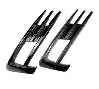 ZAPYVET 2X, for Golf, 7 MK7 2014 2015 2016 2017 Front Bumper Fog Light Grilles Fog Lamp Eyebrow Cover Trim Bright Black Fog Light Trim
