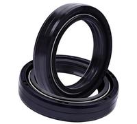ZAPYVET 35x47x10.5 Front, fork Suspension Damper Oil Seal Dust Cover, for GUZZI, 750 SPORT V7 CAFE' CLASSIC 750 850 LE MANS IIIIII Motorcycle Fork Seal Cover(BLACK 2x oil seal)