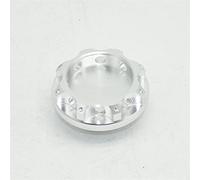 ZAPYVET 37mm Car Styling Oil Filter Cap Fuel Tank Cover Accessories Aluminum Car Styling Fuel Tank Cap(Silver)