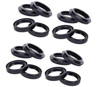 ZAPYVET 43x55x11 Front, fork Suspension Damper Oil Seal Dust Cover, for GUZZI, V 11 CAFE SPORT 1064 / V 11 LE MANS ROSSO CORSA 1064 Motorcycle Fork Seal Cover(8xOil seal 8xcover)