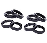 ZAPYVET 43x55x11 Front, fork Suspension Damper Oil Seal Dust Cover, for GUZZI, V 11 CAFE SPORT 1064 / V 11 LE MANS ROSSO CORSA 1064 Motorcycle Fork Seal Cover(4xOil seal 4xcover)